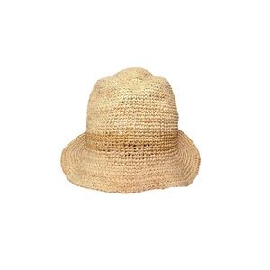 Gap Unisex Beach Garding Natural Straw Fedora Hat L/XL
